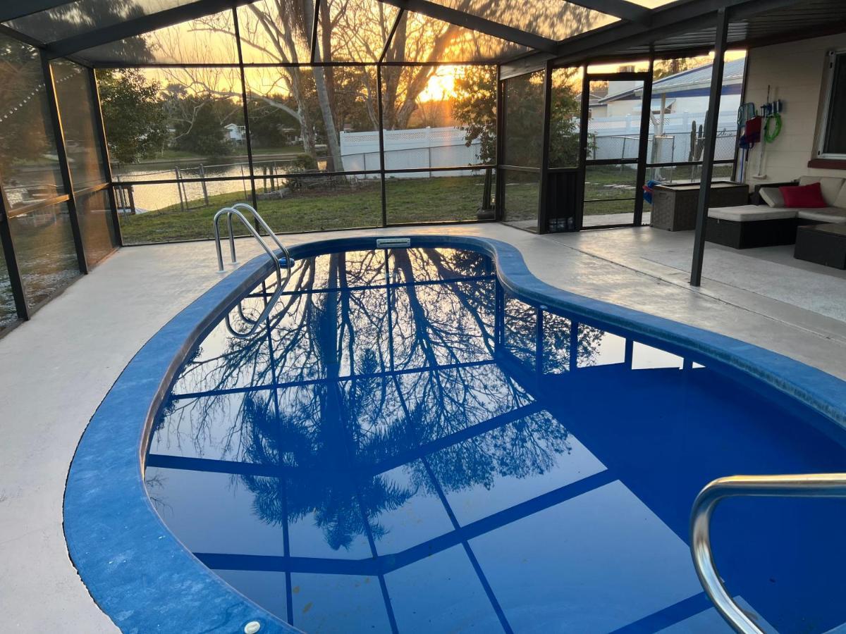 הוילה ניו פורט ריצ'י Private Tropical Waterfront Sanctuary W Pool, Hot Tub & An Island! Pet Friendly מראה חיצוני תמונה
